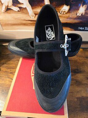 VANS Mary Jane VN000CRRCJJ Starz Black Womens Size 8.5 Shoes NEW GOTH STYLE